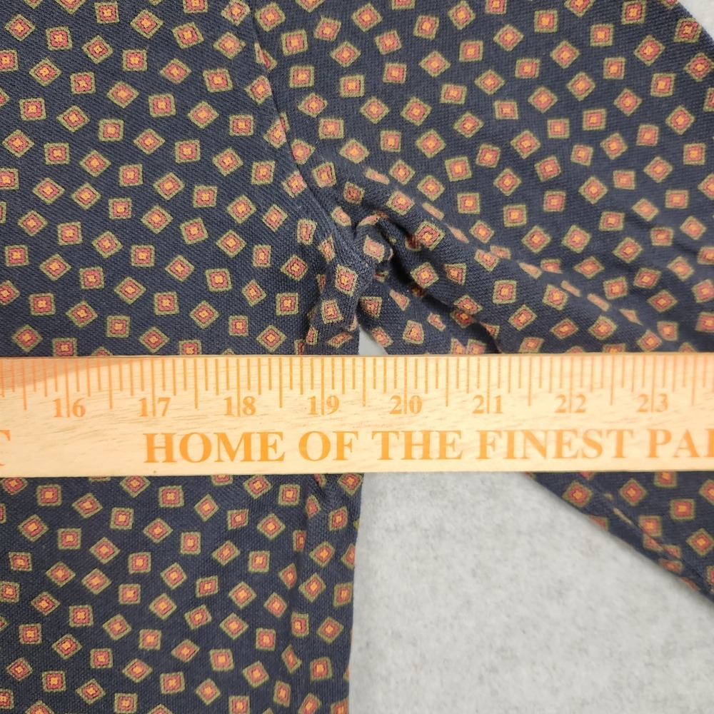 Polo Ralph Lauren Shirt Medium Blue Geometric Abstract Print Casual Pocket - Picture 9 of 11